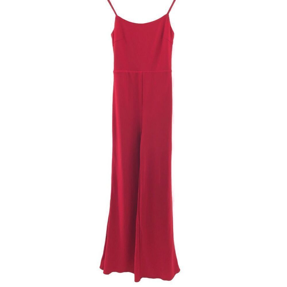 Lovers and Friends Lavinia Jumpsuit in Cherry Red XS - Picture 2 of 9